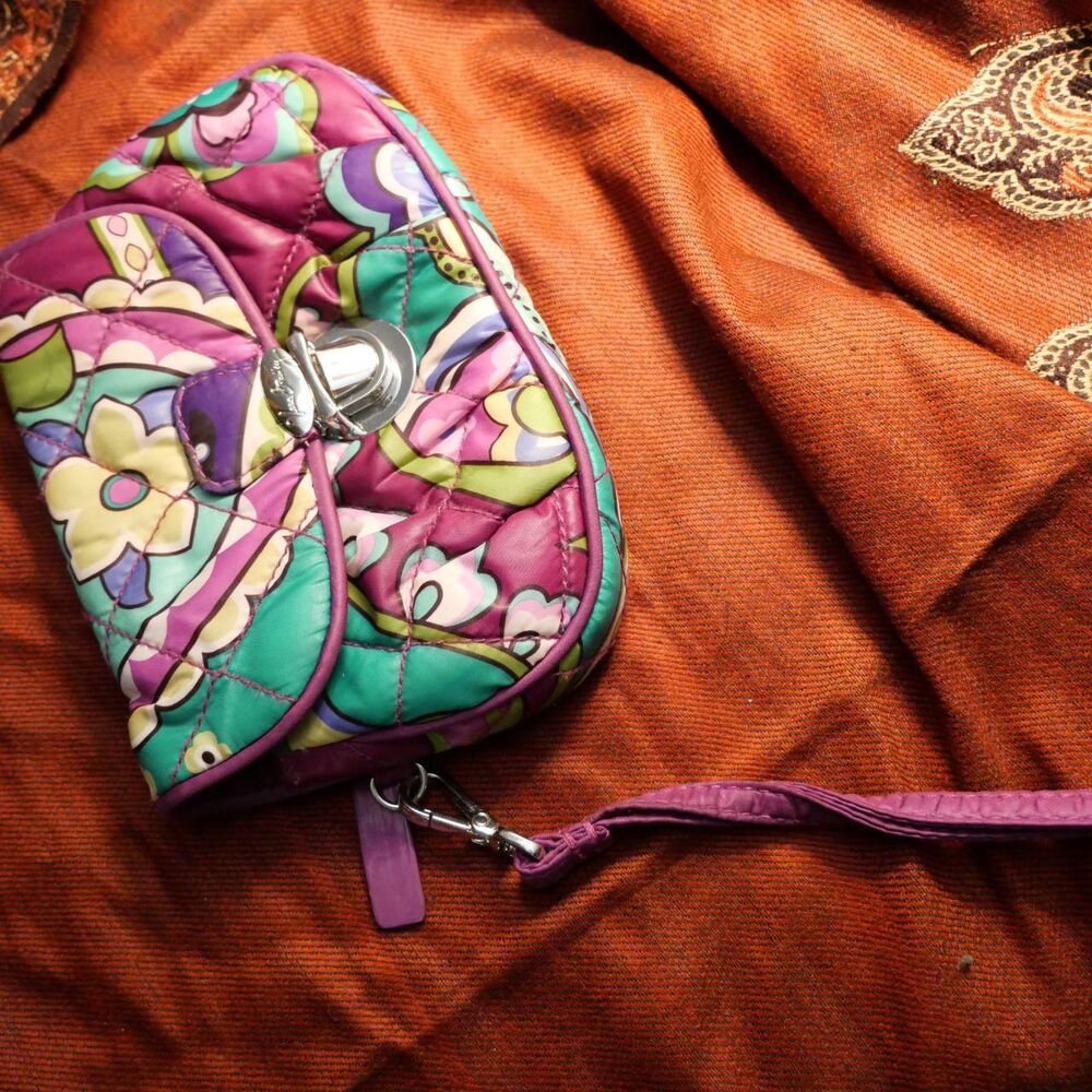 Vera-bradley Women's Green and Pink Bag